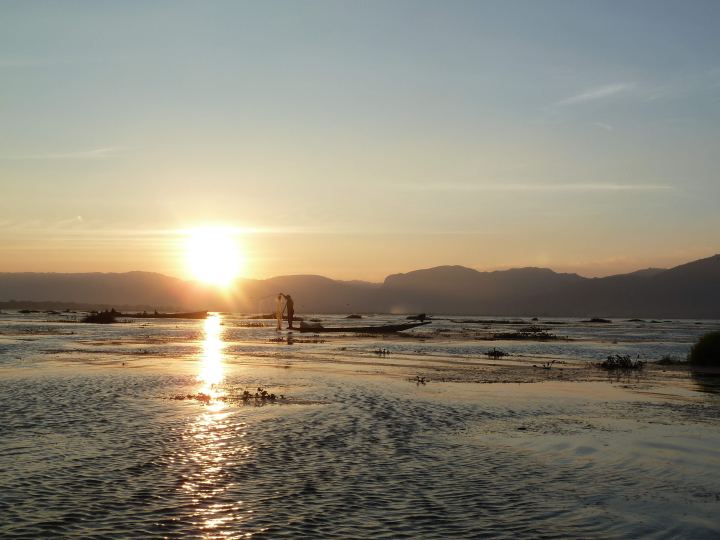 Sunset at Inle Lake - S Bell